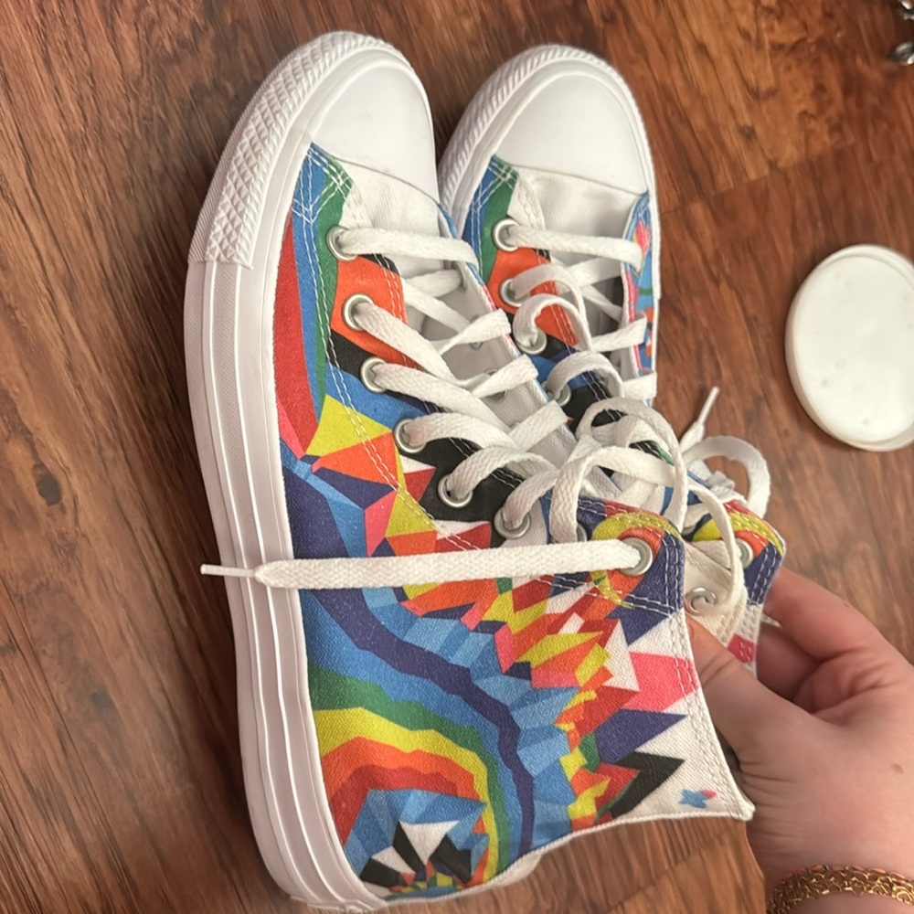 Limited edition converse high top sneakers